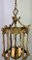 Pendant Light Vintage French Brass Hanging Lantern 3 Bulb Lot 4195 8