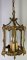 Pendant Light Vintage French Brass Hanging Lantern 3 Bulb Lot 4195 3