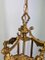 Pendant Light Vintage French Brass Hanging Lantern 3 Bulb Lot 4195 10