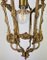 Vintage French Brass Hanging Lantern Pendant 4