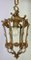 Vintage French Brass Hanging Lantern Pendant 1