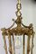 Vintage French Brass Hanging Lantern Pendant 3