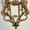 Vintage French Brass Hanging Lantern Pendant 5