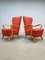 Vintage Dutch Lucie Wingback Chair by Cees Braakman for Pastoe, Set of 2 1
