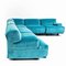 Fiandra Modular Corner Sofa in Blue Velvet by Vico Magistretti for Cassina, 1980s, Set of 5 8