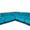 Fiandra Modular Corner Sofa in Blue Velvet by Vico Magistretti for Cassina, 1980s, Set of 5 9