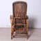 Italian Rattan Chaise Lounger, 1920s 11