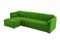 Vínculo Sectional Sofa in Green Velvet by Moanne 3