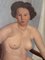 Ferdinand Harmignie, Seated Nude Woman, 1950s, Oil on Canvas 3