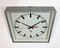 Industrial Grey Square Wall Clock from Pragotron, 1980s 4