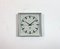Industrial Grey Square Wall Clock from Pragotron, 1980s 2