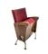 Red Velvet Cinema Seat from Ascol, 1950s 1