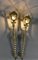 Large French Wall Sconces, 1950s, Set of 2 4