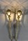 Large French Wall Sconces, 1950s, Set of 2 1