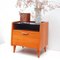 Commode Mid-Century en Teck et Verre, 1960s 4