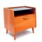 Commode Mid-Century en Teck et Verre, 1960s 1