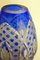 Small Vintage Vase in Cut Bohemian Crystal with Cobalt Blue, 1960s 8