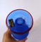 Satin Blue Murano Glass Bottle by Franco Moretti, 1990s, Image 5