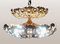 Hollywood Regency Brass and Crystal Chandelier by Peris Andreu, 1970s 5