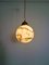 Art Deco Pendant Light in Speckled Satin Opaline, 1930s 13