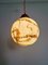 Art Deco Pendant Light in Speckled Satin Opaline, 1930s 2
