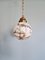 Art Deco Pendant Light in Speckled Satin Opaline, 1930s 1