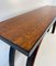 Art Deco Italian Console Table in Walnut and Maple Burl, 1940s, Image 9