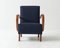 Dunkelblauer H-410 Sessel von Jindrich Halabala, 1930er 5