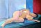 Isabelle Pardoe, Colorful Reclining Nude Woman, 2000s, Oil on Canvas, Image 1