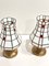 Italian Art Deco Stained Glass Table Lamps, 1950, Set of 2 3