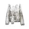 Ice Glass Wall Sconce from Kalmar, Austria, 1960s 3