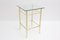 Gilded and Silver-plated Side Table, 1970s, Image 3