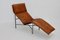 Swedish Cognac Leather Chaise Lounge by Tord Bjorklund, 1970s, Image 3