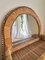 Woven Rattan and Wicker Shelf Mirror in the style of Emmanuelle, Spain, 1970s, Image 3
