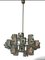 Space Age Chrome Chandelier attributed to Gaetano Sciolari, 1970s 1