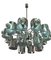 Space Age Chrome Chandelier attributed to Gaetano Sciolari, 1970s 3