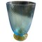 Modern Blue and Yellow Murano Glass Vase by Carlo Moretti, 1980s 1