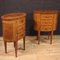 20th Century Italian Inlaid Bedside Tables, 1950s, Set of 2, Image 12