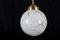 Large Pendant in Art-Glass and Brass, 1970s 1