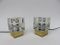 Vintage Small Aluminum and Glass Table Lamps from Peill & Putzler, Set of 2, Image 3
