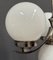 Art Deco Chrome Pendant with Opaline Glass, 1930s 4