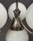 Art Deco Chrome Pendant with Opaline Glass, 1930s 3