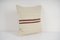 Turkish Striped Hemp Kilim Cushion Cover in Wool 2