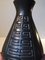 Vintage Danish Black Geometric Pottery Vase from Langeland, 1970s 5