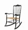 Chiavari Wicker Rocking Chair by F.lli Podesta, 1950s 1