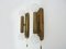 Wall Lights in Brass from Je Fassung, Germany, 1980s, Set of 2, Image 4