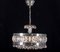Lámpara de araña Mid-Century de cristal de Orrefors, años 60, Imagen 1