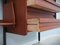 Mid-Century Italian Modular Wall Unit with Folding Desk, 1950s, Image 4