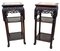 Antique Hardwood Stands, 1880, Set of 2, Image 6