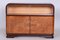 Czech Art Deco Cabinet in Oak, Maple and Glass, 1930s 2